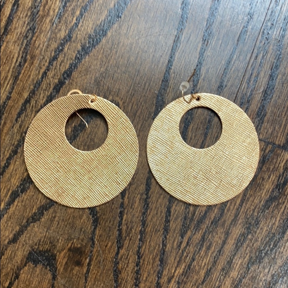 Nickel and Suede Earrings